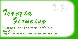 terezia firneisz business card